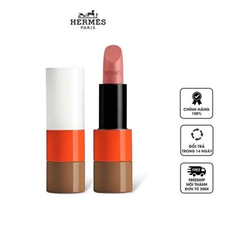 Son Hermes Satin Limited Edition Beige Ebloui màu cam nâu nude Chiaki vn