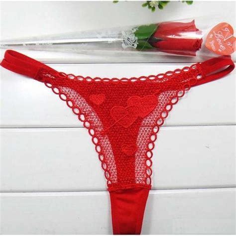 2020 Sexy Underwear Rose Underwears Mystery Valentines Day Gift For Women T Back Sexy Lingerie
