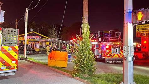 Fire Crews Battle Flames At Okolona Tire Store