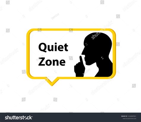 Quiet Zone Design Speech Bubble Clipart Stock Vector (Royalty Free ...