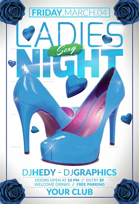 Ladies Sexy Night Flyer Template By Hedygraphics Graphicriver