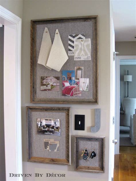 DIY Reclaimed Wood Framed Bulletin Boards Driven By Decor