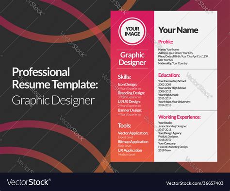 Template Graphic Designer Resume Sample - Arp Graphic Designer Resume Template Templatemonster ...