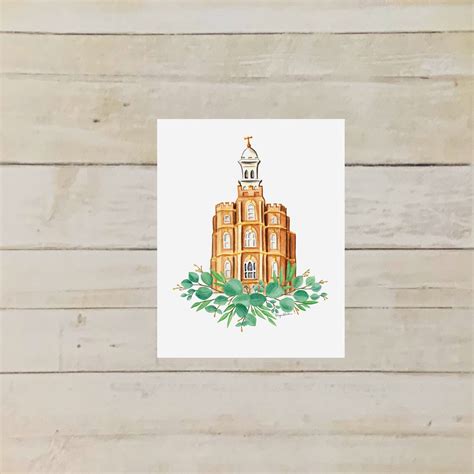 Logan Utah Watercolor Temple, LDS Temple Digital Download - Etsy