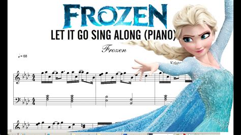 Descargar Partitura De Frozen Let It Go Sing Along Download Score Youtube