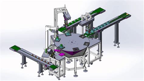 Solidworks Animation Example Of Assembly Machine With Indexing Table