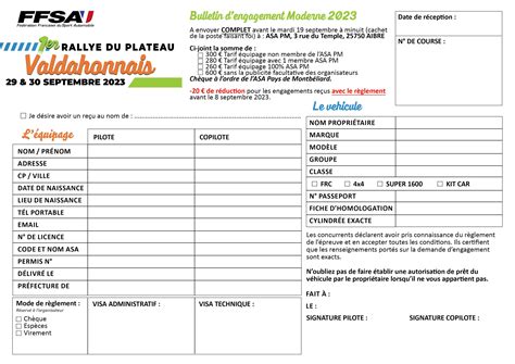 Rallye Du Plateau Valdahonnais 2023