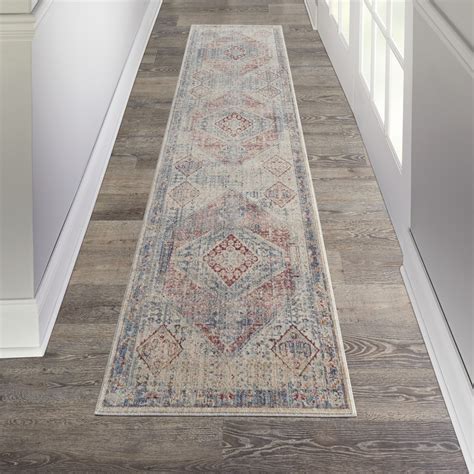 Homestead Hallway Runner Rugs Hms03 In Blue Grey By Nourison Buy Online