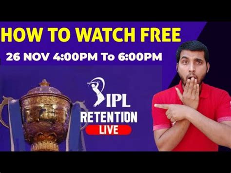 Ipl Retention Live How To Watch Ipl Retention Live Ipl