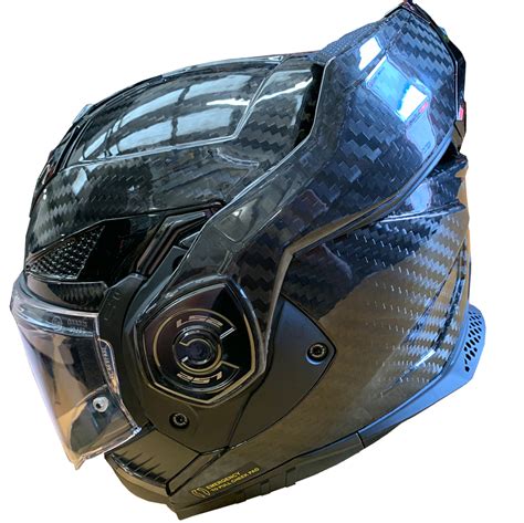 Ls2 Ff901 Advant X Carbon Fibre Modular Flip Front Full Open Face Motorcycle Helmet Fat