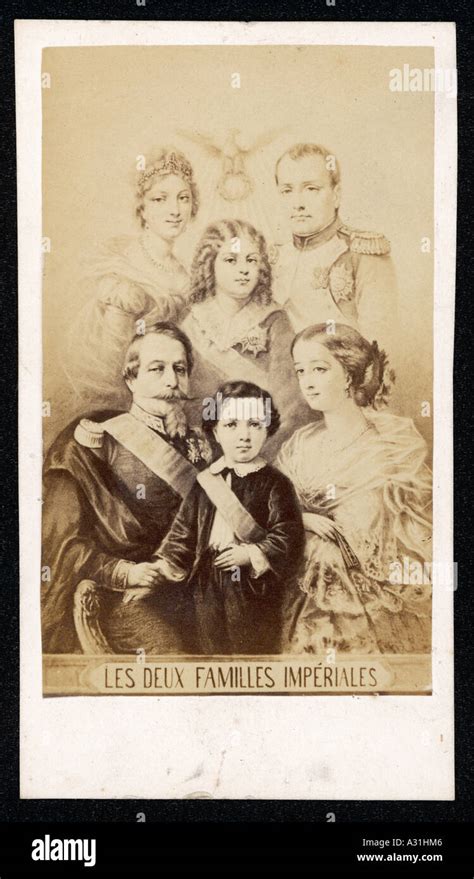 Napoleon Iii Family Cdv Stock Photo - Alamy