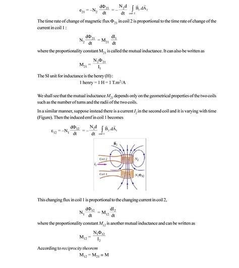 Define Mutual Inductance Between A Pair Of Coils Derive An Expression