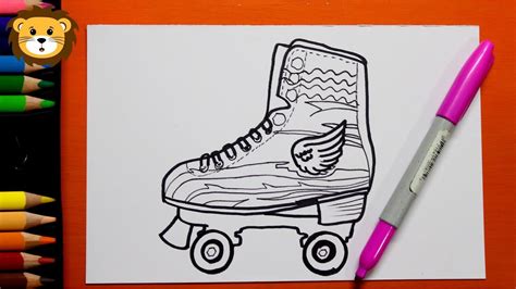 Como Dibujar Los Patines De Luna Dibujos Para Ni Os How To Draw