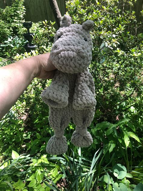 Hippo, Hippo Toy, Hippo Snuggler, Baby Gift, Shower Gift, Crochet Hippo