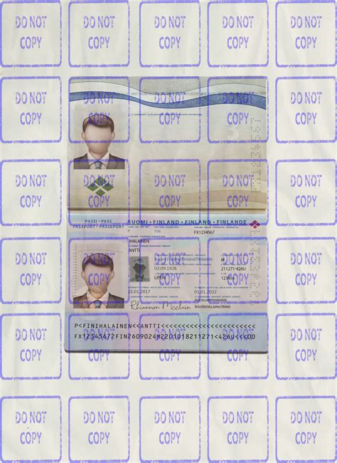 Top Quality Finland Passport Template PSD- EDIT SSC