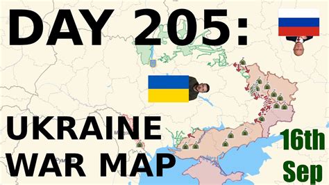 Day 205: Ukraine War Map - YouTube