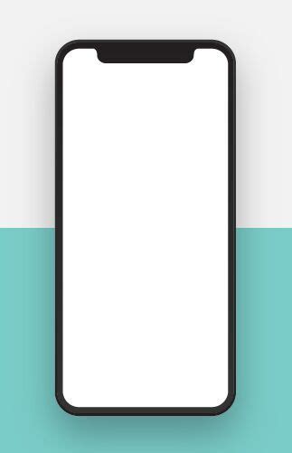 Realistic Blank Iphone X Psd Template