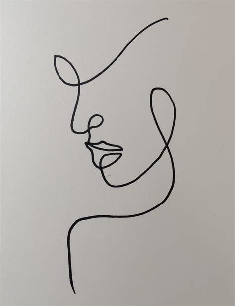 Learn How To One Line Drawing Face Howlifestyles