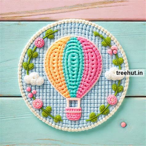 Crochet Hot Air Balloon Ideas Appliques And Small Crochet Projects With Leftover Yarn