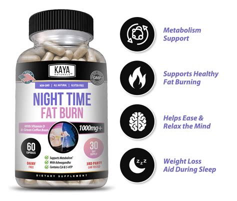 Kaya Naturals Night Time Fat Burn Sleep And Weight Loss Support