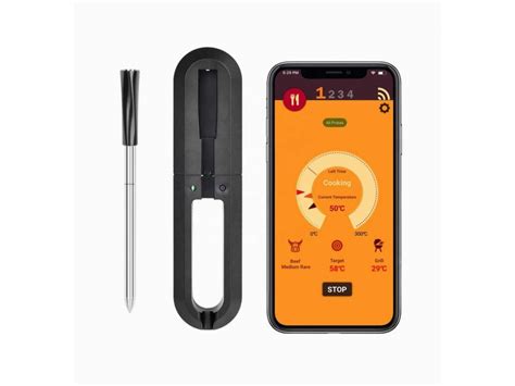 Bezdrátový Bluetooth teploměr pro grilování s aplikací iOS a Android ...