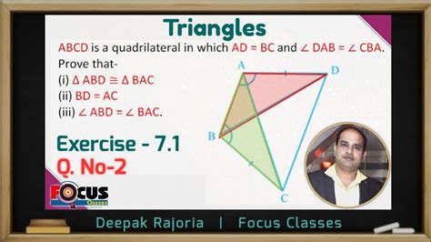 Abcd Is A Quadrilateral In Which Ad Bc And Angle Dab Angle Cba