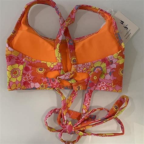 Kulani Kinis Women S Orange And Pink Bikini And Tankini Tops Depop