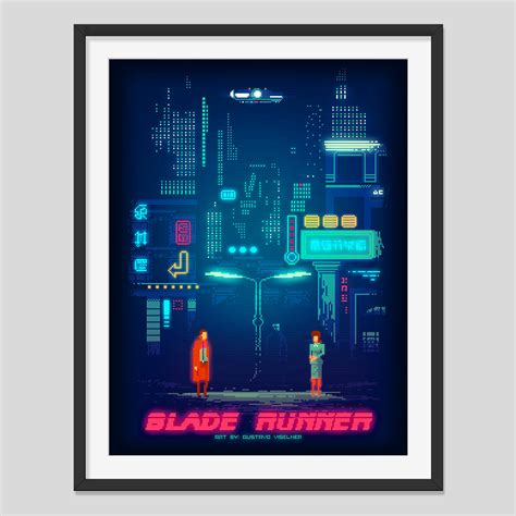 Blade Runner Pixel Art Poster - Etsy Canada