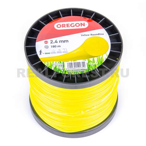 Леска для триммера Oregon 69-367-Y Yellow Line Roundline 2.4мм (180м ...