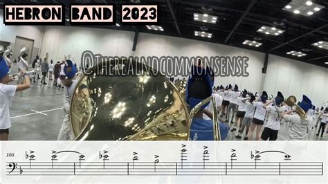 Hebron Band 2023 Lead Trombone Transcription Youtube