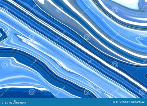 Abstract Blue And White Marble Texture For Background Stock Photo