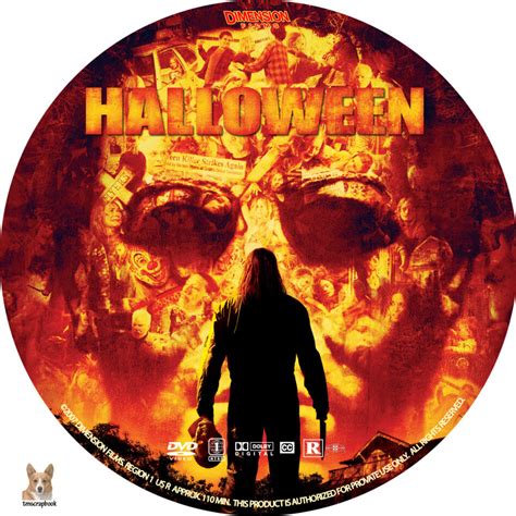 Halloween dvd label (2007) R1 Custom