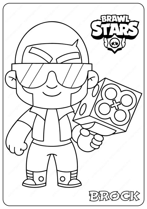 Brawl Stars Game Coloring Pages
