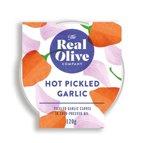 Hot Pickled Garlic The Real Olive Company
