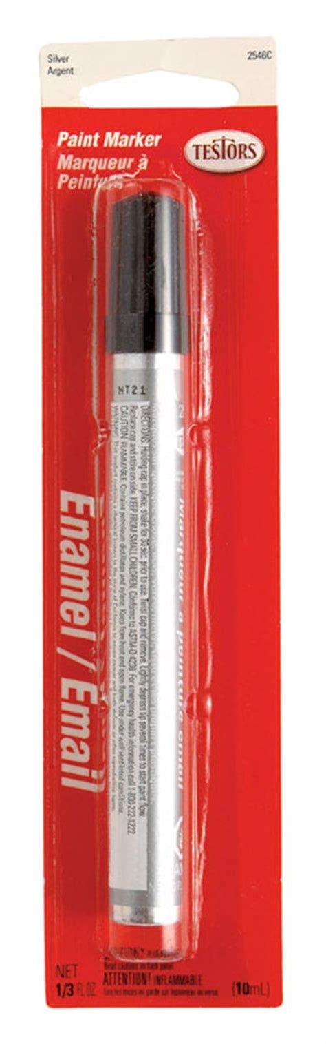 Testors Metallic Silver Enamel Paint Marker 0 3 Oz