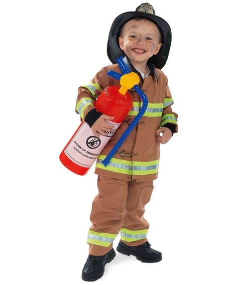 Tan Firefighter Halloween Costume - Kids Firefighter Costumes