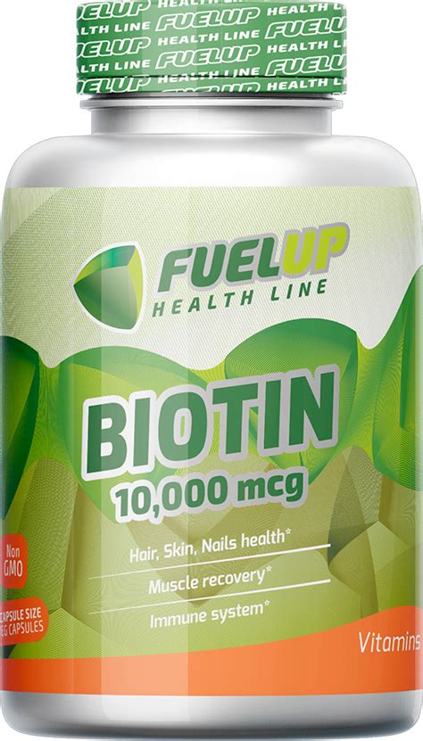 Biotin (Биотин) 10000 мкг 60 капсул (Fuelup) СРОК ГОДНОСТИ 09/2024 ...