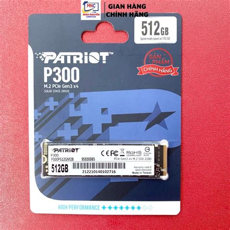 Ổ cứng SSD PATRIOT 256G P300 M 2 2280 NVMe Gen 3x4 P300P128GM28