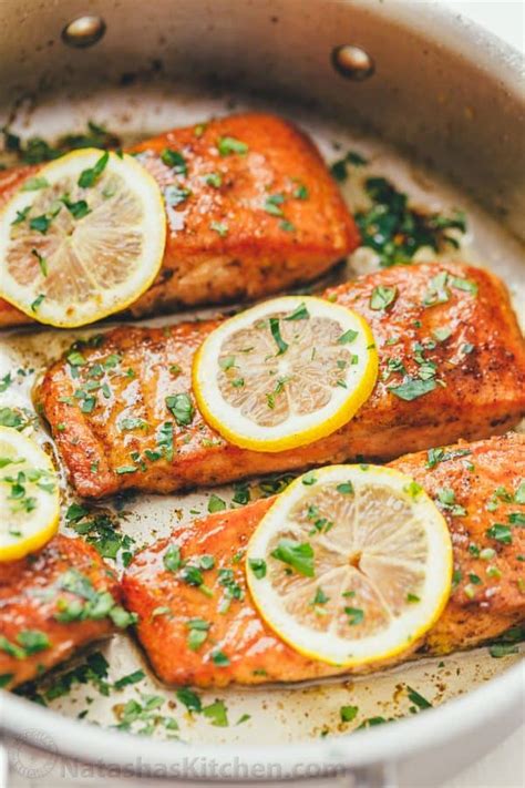 Pan Fried Salmon With Lemon Butter Sauce