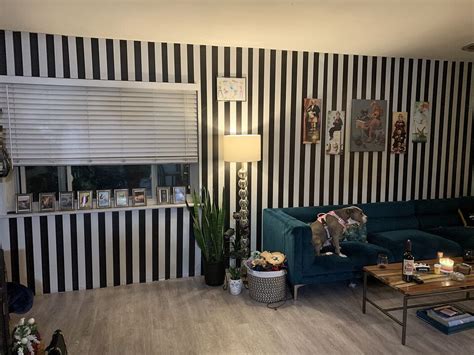 Guvana Stripe Black And White Peel And Stick Wallpaper Self Adhesive