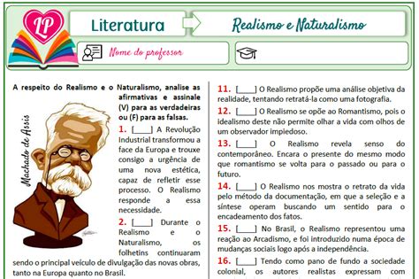 Realismo E Naturalismo Cruzadinha Lição Prática ubicaciondepersonas