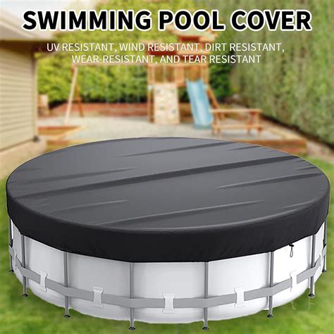 Blateno Round Inflatable Above Ground Pool Cover Outdoor Swimming Pool