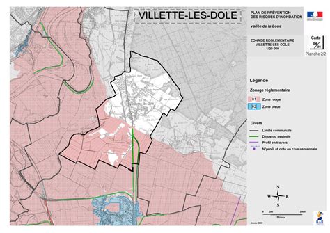 Villette les Dole Côte de référence N2 Villette les Dole PPRi La