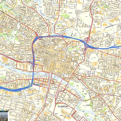 mapas detallados de glasgow  descargar gratis  imprimir
