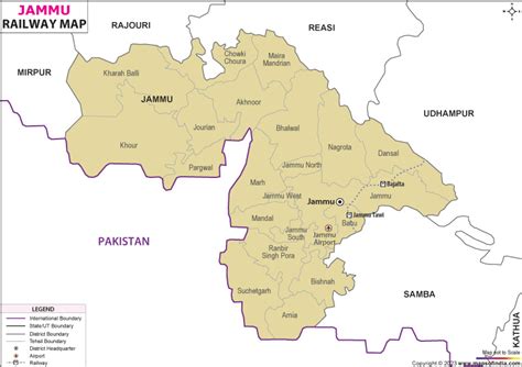 Jammu Railway Map