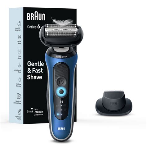 Braun Series 6 Wet/Dry Electric Shaver Blue 6120s - Best Buy