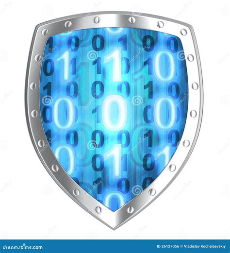 Shield Antivirus Stock Illustration Illustration Of Information 26127056