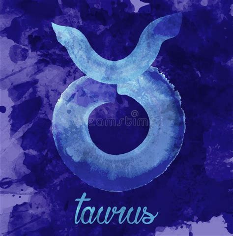 Taurus Icon Vector Astrological Horoscope Sign Zodiac Symbol Earth