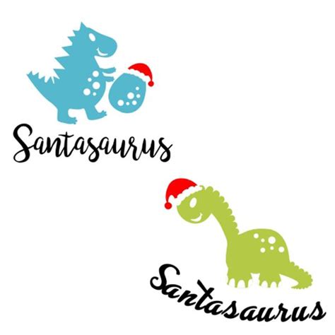 Santasaurus Svg Cuttable Design Cricut Christmas Ideas Christmas