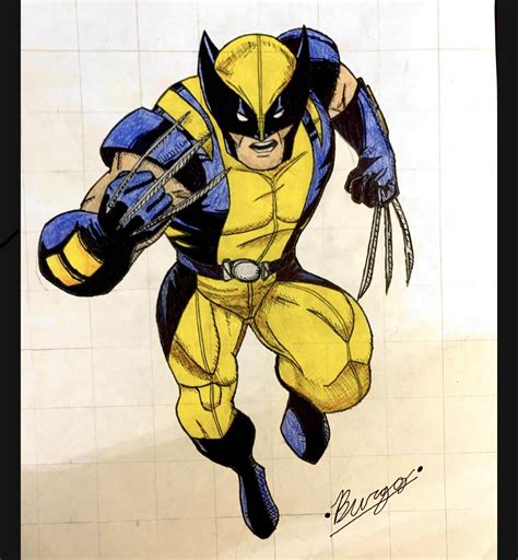 I made a Wolverine drawing. I'd say it's pretty good for a 13 year old ...